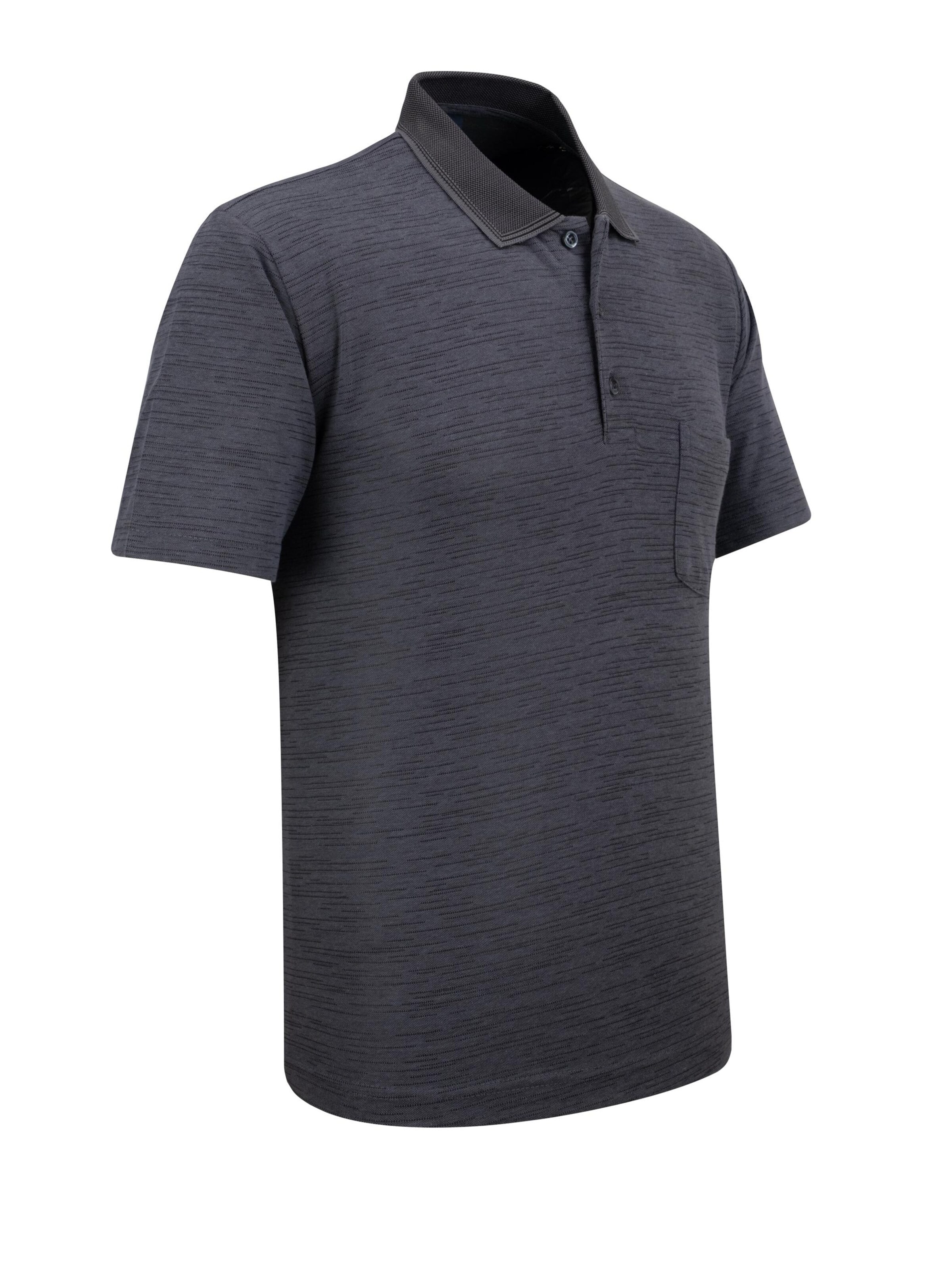 Cizgi Triko Shirt‌‌‌‌‌‌ in Grau