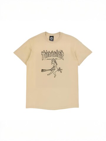 THRASHER Shirt 'WITCH' in Beige: voorkant