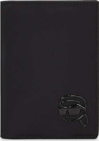 juoda Karl Lagerfeld Piniginė 'Ikon': priekis