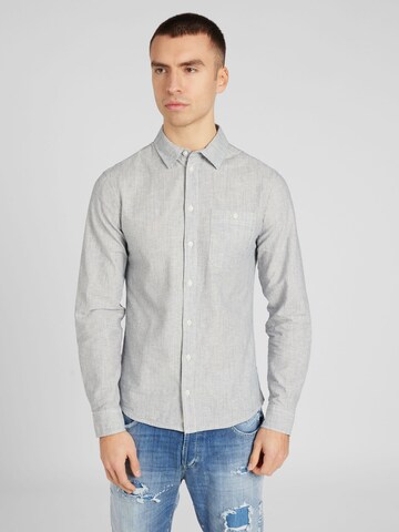 Coupe regular Chemise BLEND en gris : devant