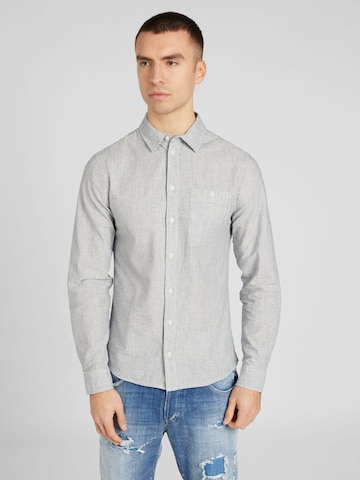 BLEND Regular fit Button Up Shirt in Grey: front