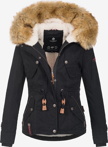 NAVAHOO Winterparka in Zwart: voorkant