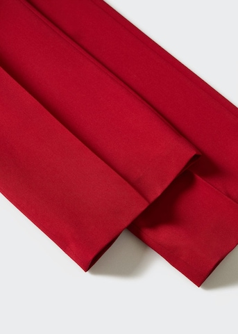 MANGO Normální Kalhoty s puky 'Greta' – červená