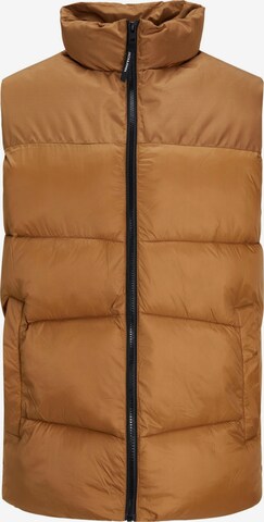 JACK & JONES Vest 'Chili' in Brown: front