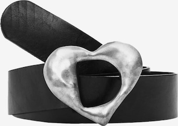 DesigualRemen 'Heart' - crna boja: prednji dio