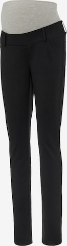 MAMALICIOUS Slim fit Pants 'Alba' in Black: front