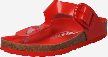 BIRKENSTOCK T-Bar Sandals 'Gizeh' in Red: front