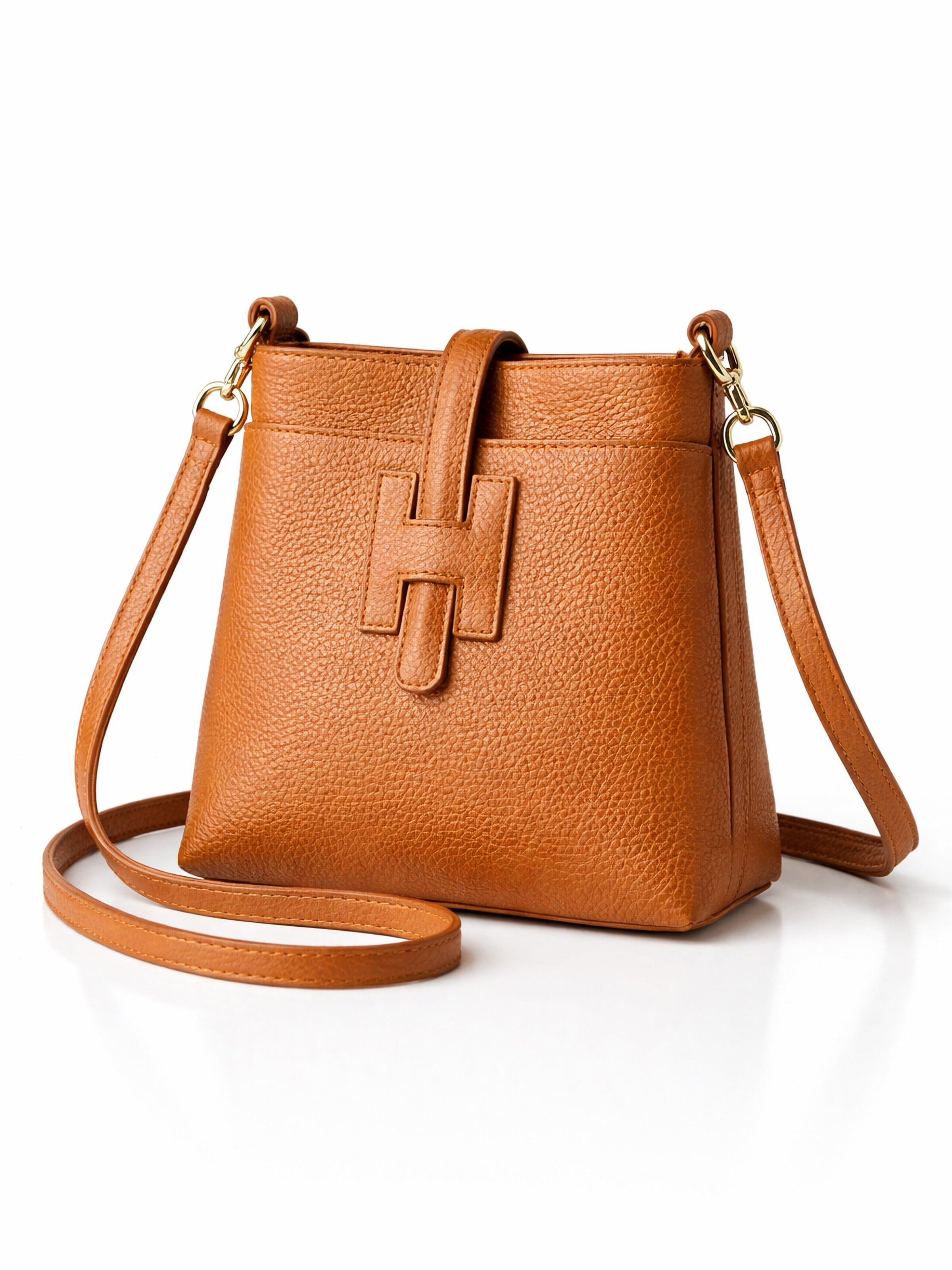 COLLEZIONE ALESSANDRO Crossbody Bag 'Holunder' in Brown: front