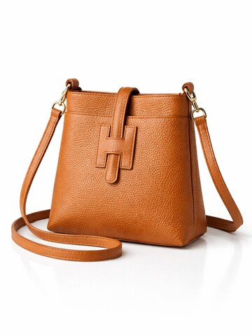 COLLEZIONE ALESSANDRO Crossbody Bag 'Holunder' in Brown: front