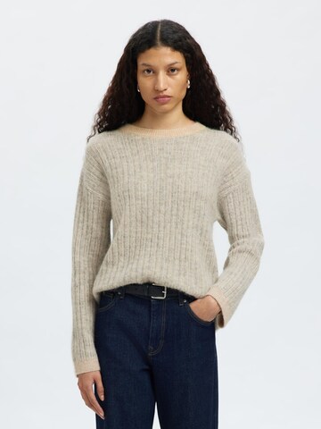 SELECTED Pullover in Beige: Vorderseite