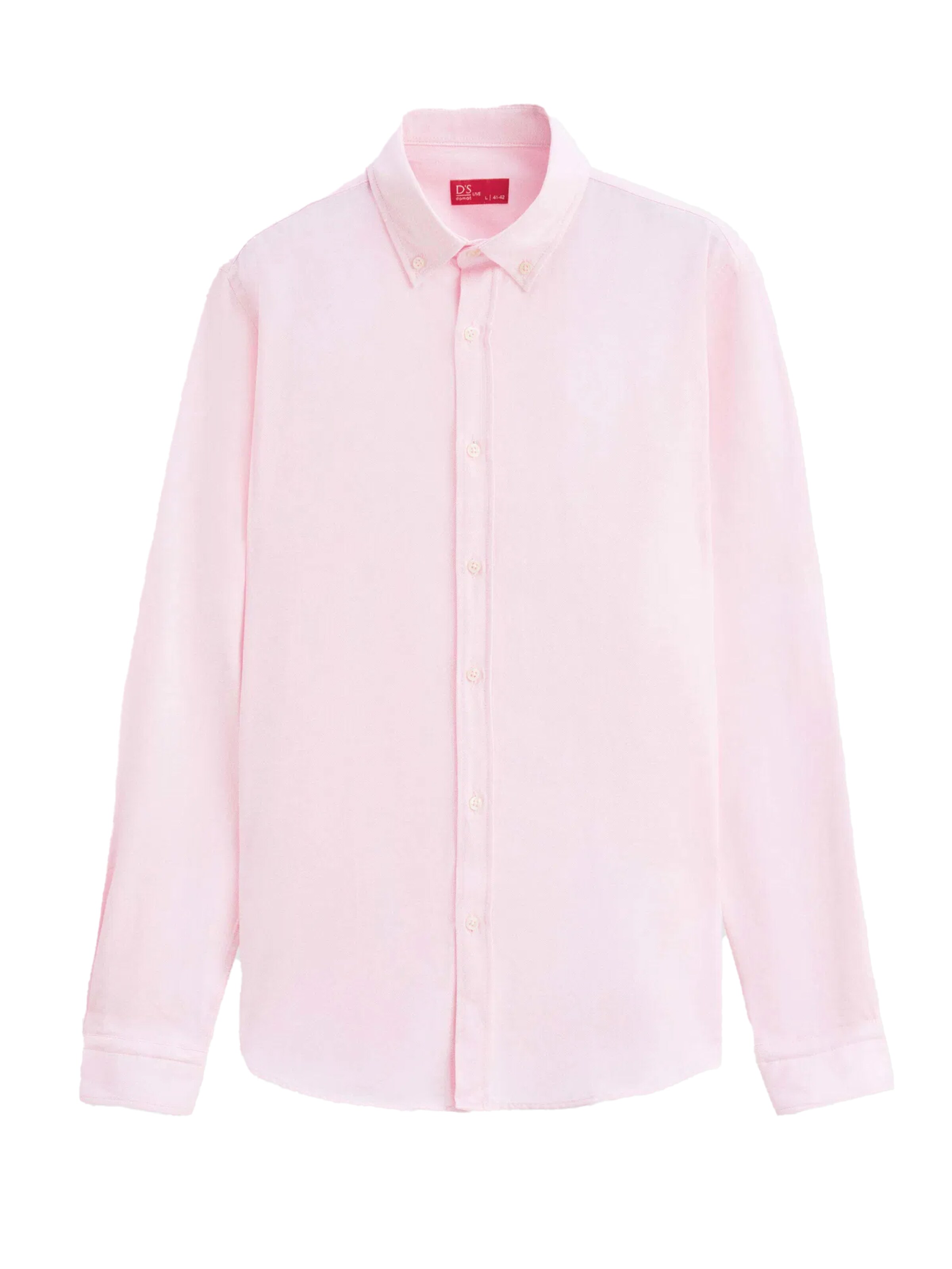 D’S Damat Overhemd in Roze: voorkant