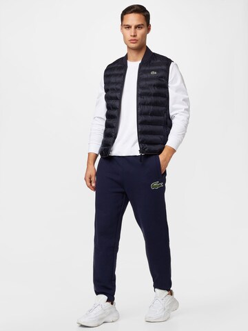 LACOSTE Tapered Broek in Blauw