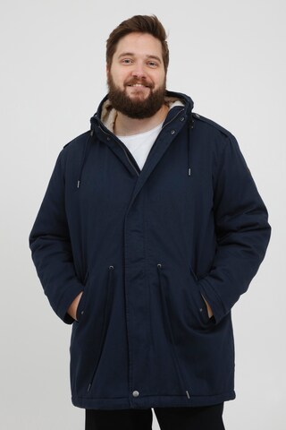 !Solid Between-Seasons Parka in Blue: front