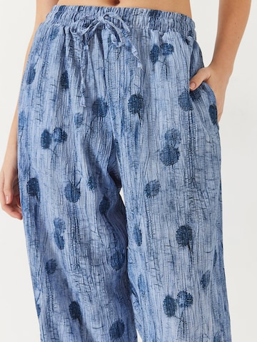 Bianco Lucci Wide Leg Bukser i blå