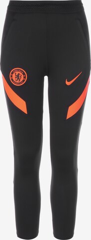 NIKE Workout Pants 'FC Chelsea Strike' in Black: front