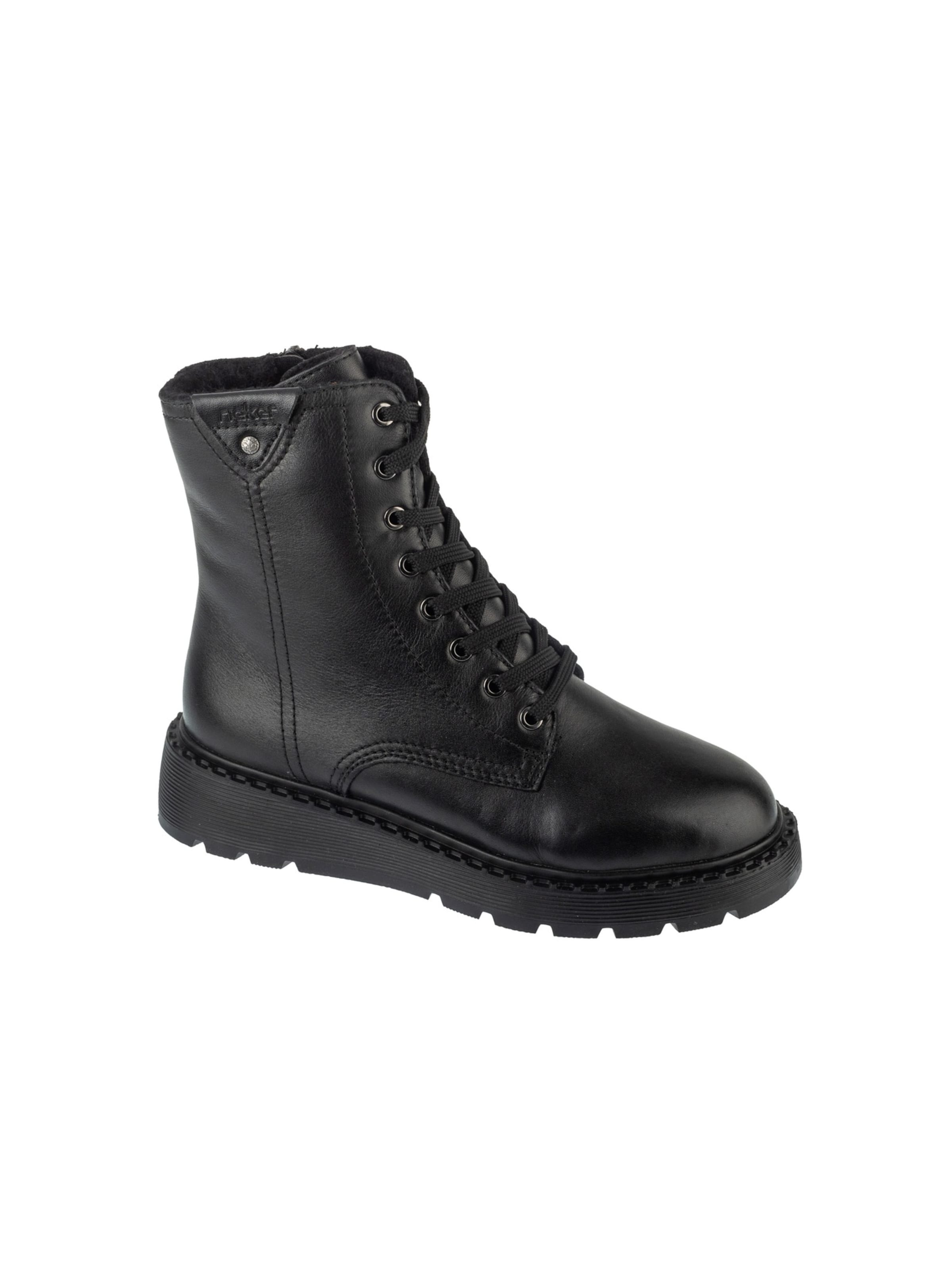 Bottes à lacets 'Rieker Booties 70408' Rieker en noir : devant