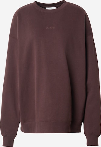 OH APRIL Mikina 'Good Karma' – hnědá: přední strana