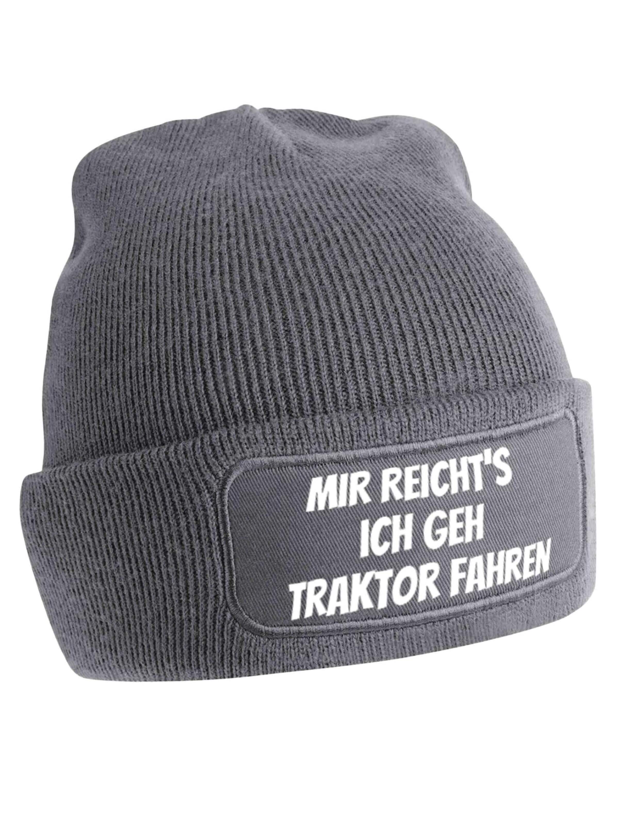Youth Designz Mütze 'Mir reichts – Traktor fahren'‌‌ in Grau