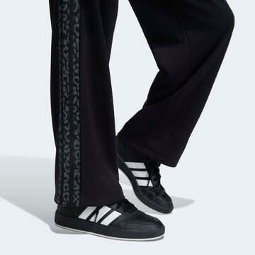 ADIDAS SPORTSWEAR Wide leg Workout Pants in Black