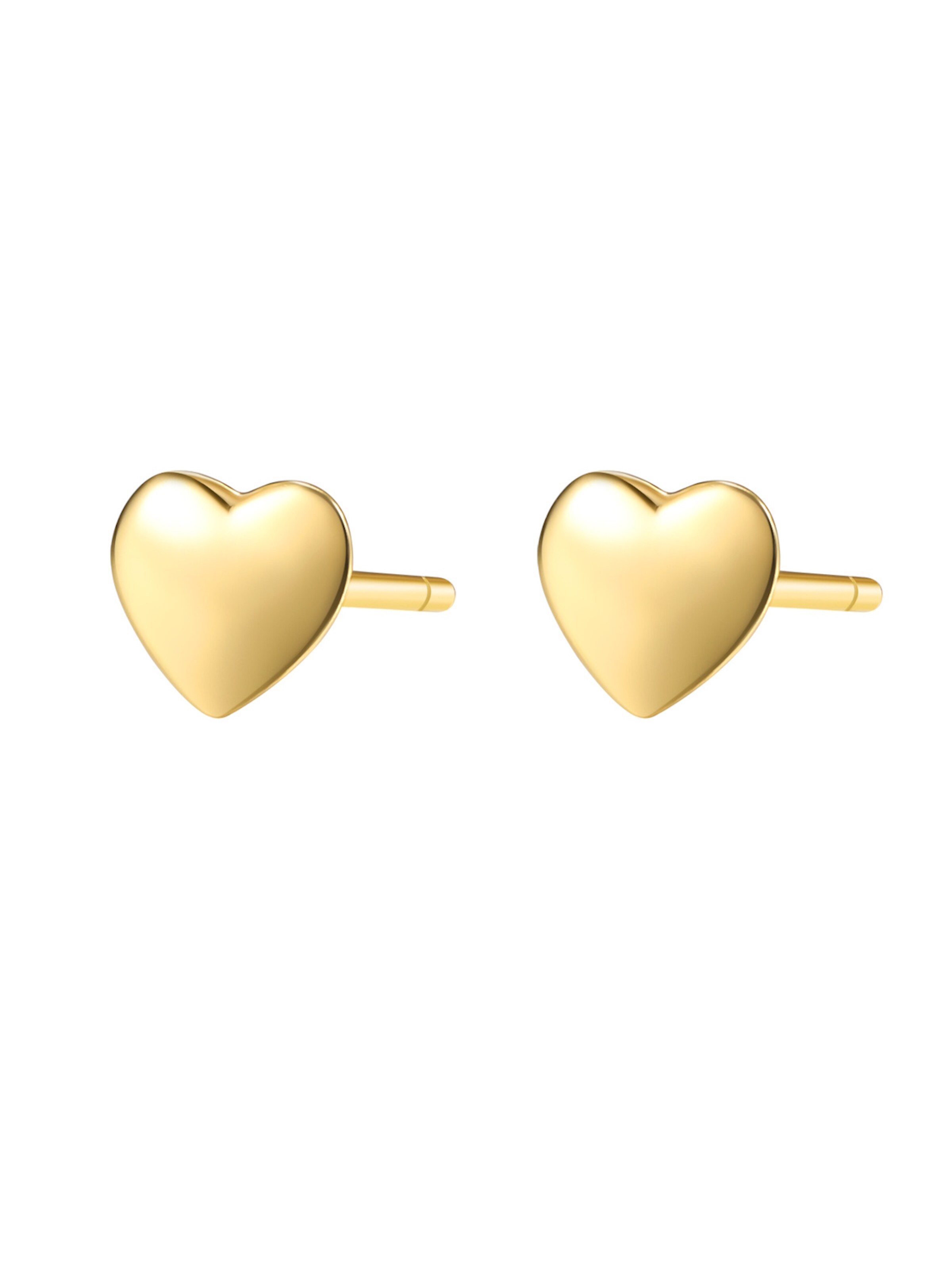 Hey Happiness Ohrringe 'Love Heart'‌‌‌‌‌‌ in Gold: Vorderseite