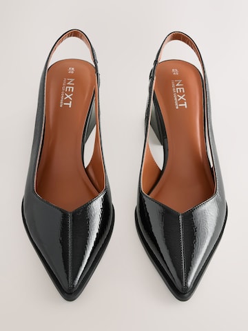 Next Lodičky s otvorenou pätou 'Forever Comfort' - Čierna