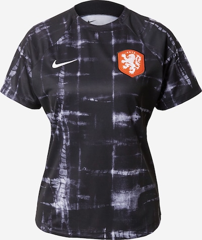NIKE Sportiska stila krekls, krāsa - oranžs / melns / balts, Preces skats