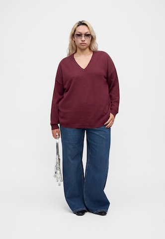 ONLY Carmakoma Pullover 'CARMARGARETA' in Rot