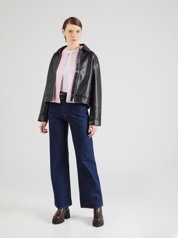 PIECES Gebreid vest in Roze