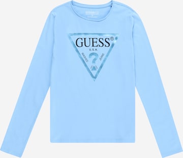 Tricou de la GUESS pe albastru: față