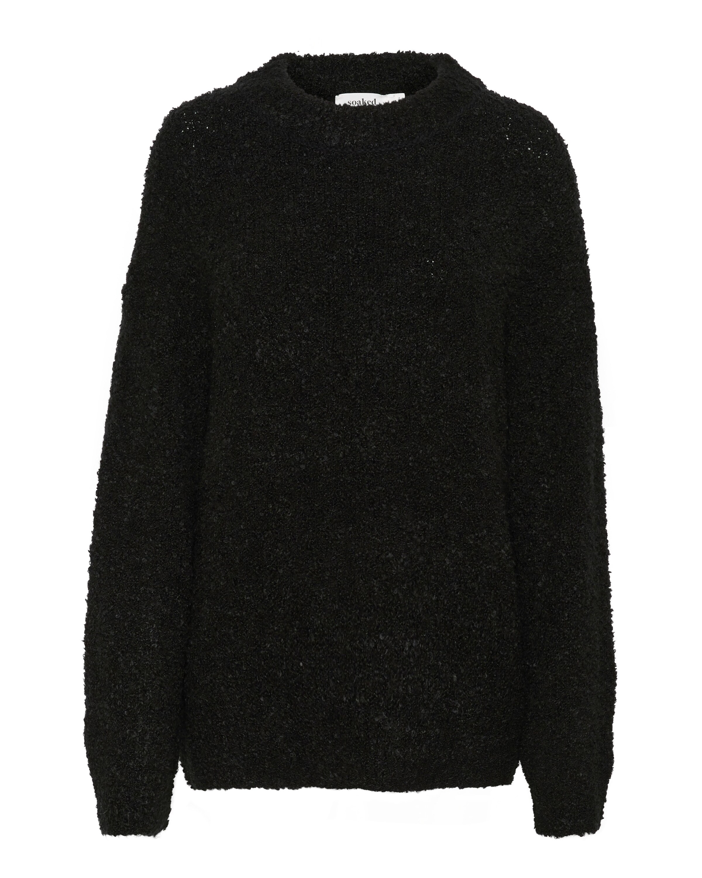 SOAKED IN LUXURY Sweater 'Babbette' in Black: front
