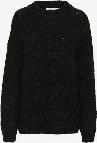 SOAKED IN LUXURY - Jersey 'Babbette' en negro: frente