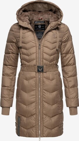 NAVAHOO Płaszcz zimowy 'Alpenveilchen' w kolorze brązowy