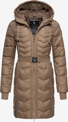 NAVAHOO Zimný kabát 'Alpenveilchen' - Hnedá