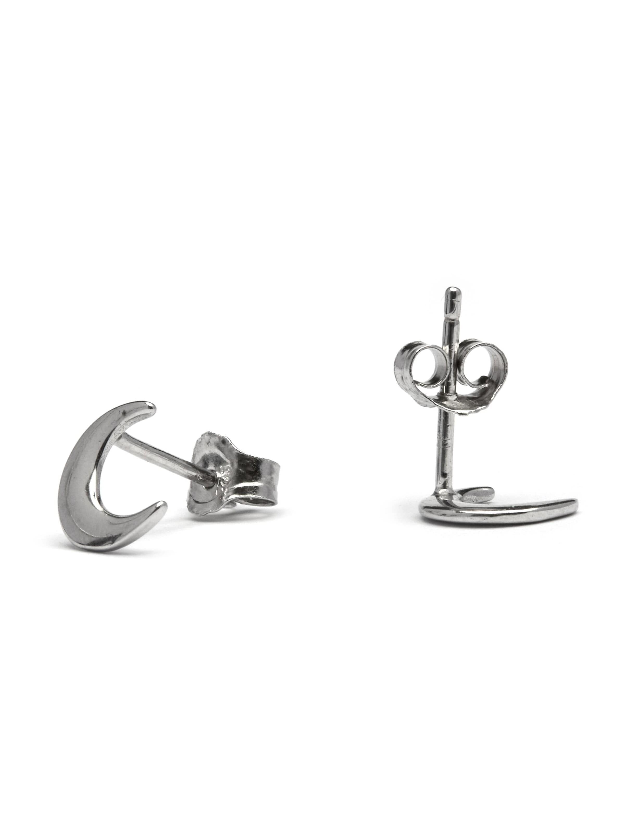 Luxenter Oorbellen 'Crescent' in Zilver