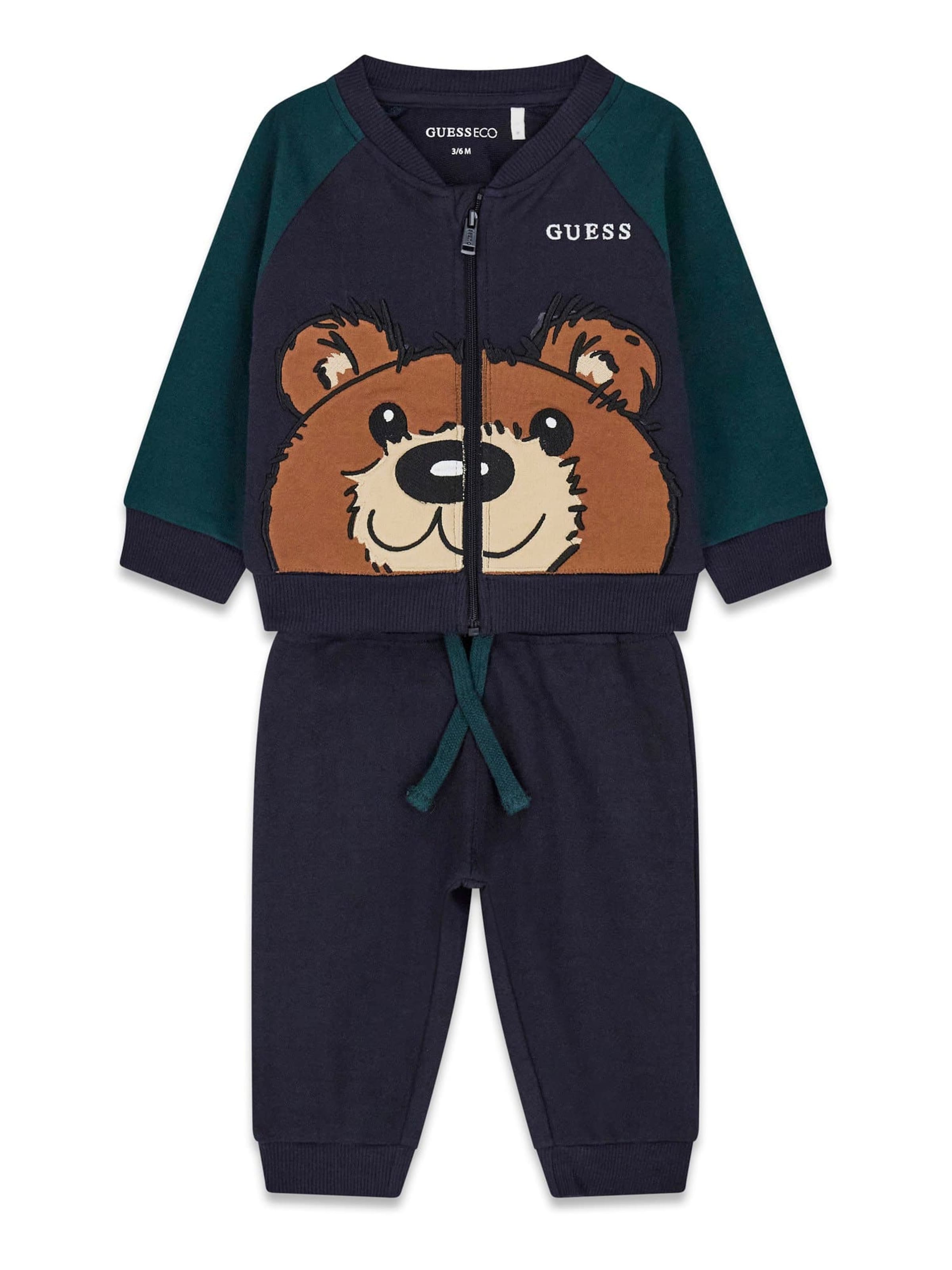 GUESS Sweatsuit in 80 in Beige / Dark blue / Brown / Fir, Item view