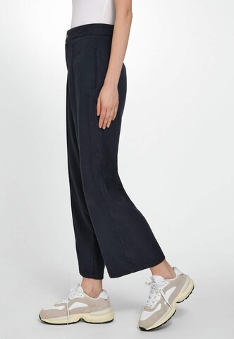 WALL London Loose fit Pleat-Front Pants in Blue