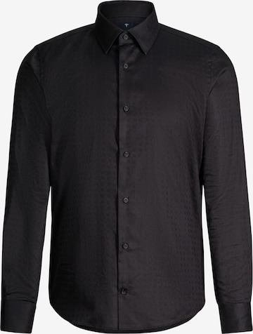 JOOP! Slim fit Button Up Shirt in Black: front