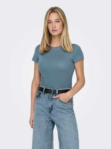 T-shirt ONLY en bleu : devant