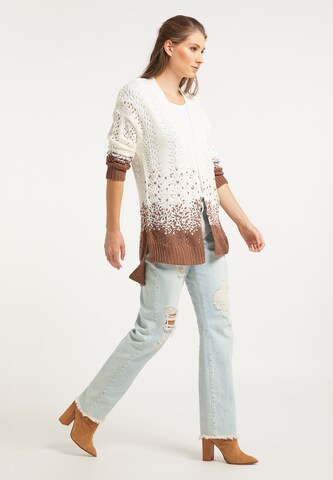 IZIA Knit Cardigan in White