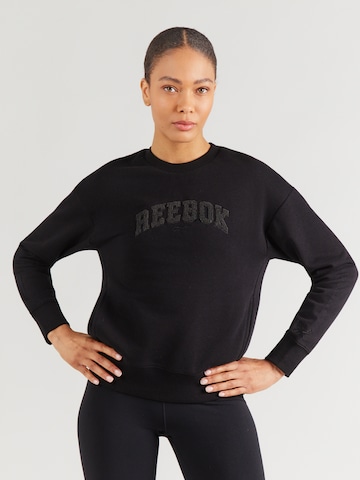 Reebok Majica | črna barva: sprednja stran