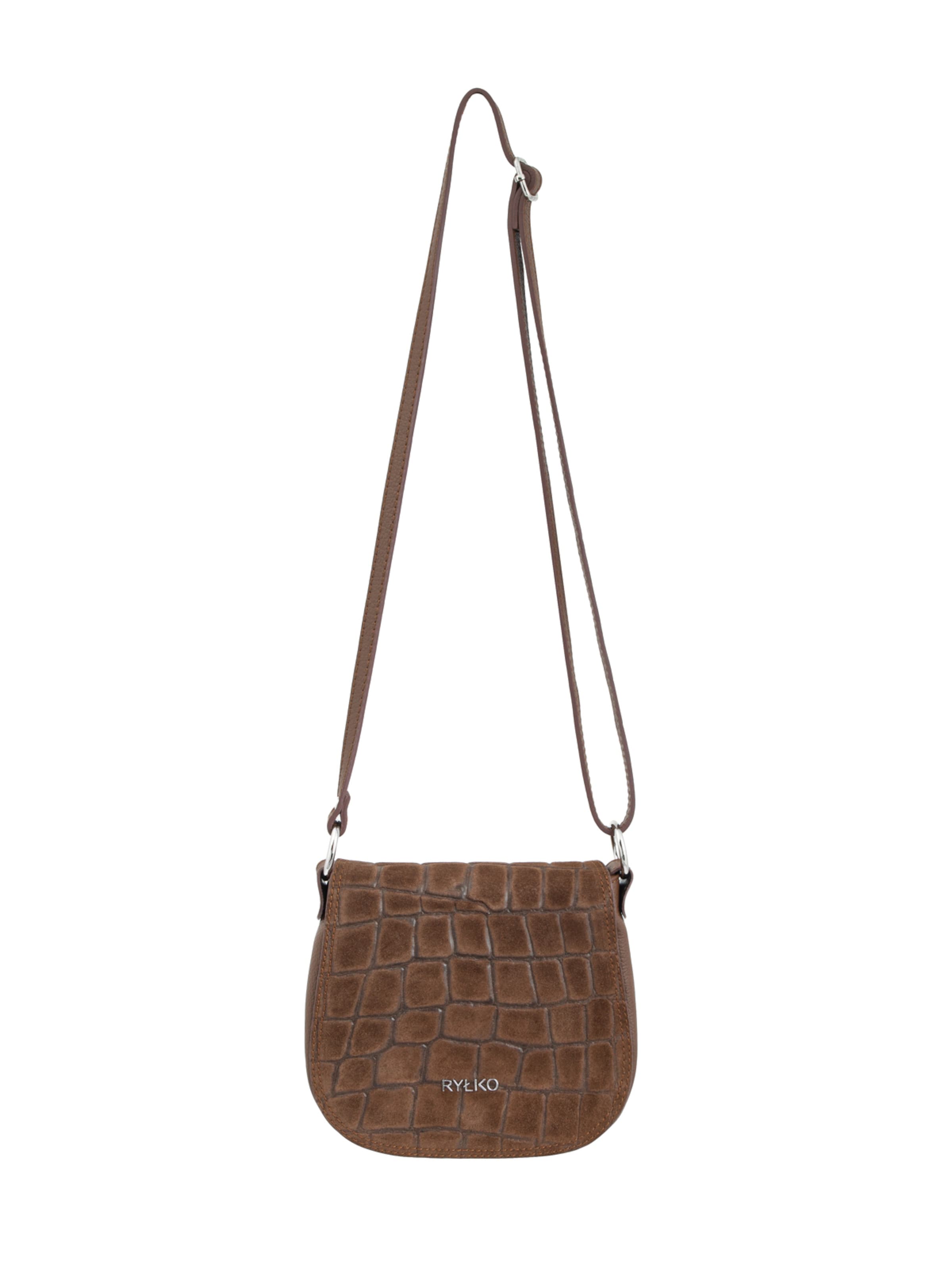 RYŁKO - Bolso de hombro en marrón: frente