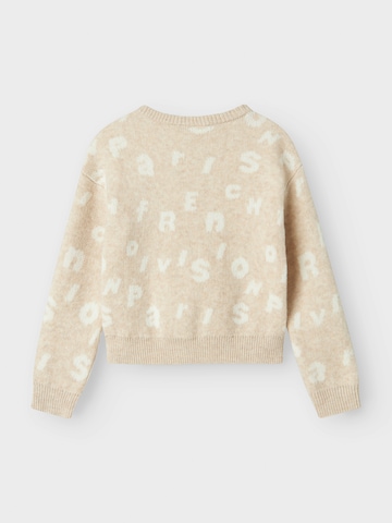 Pull-over 'NMFOLINE' NAME IT en beige