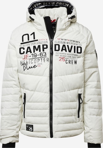 CAMP DAVID Vinterjacka i beige: framsida