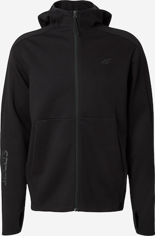 Veste de survêtement 4F en noir : devant