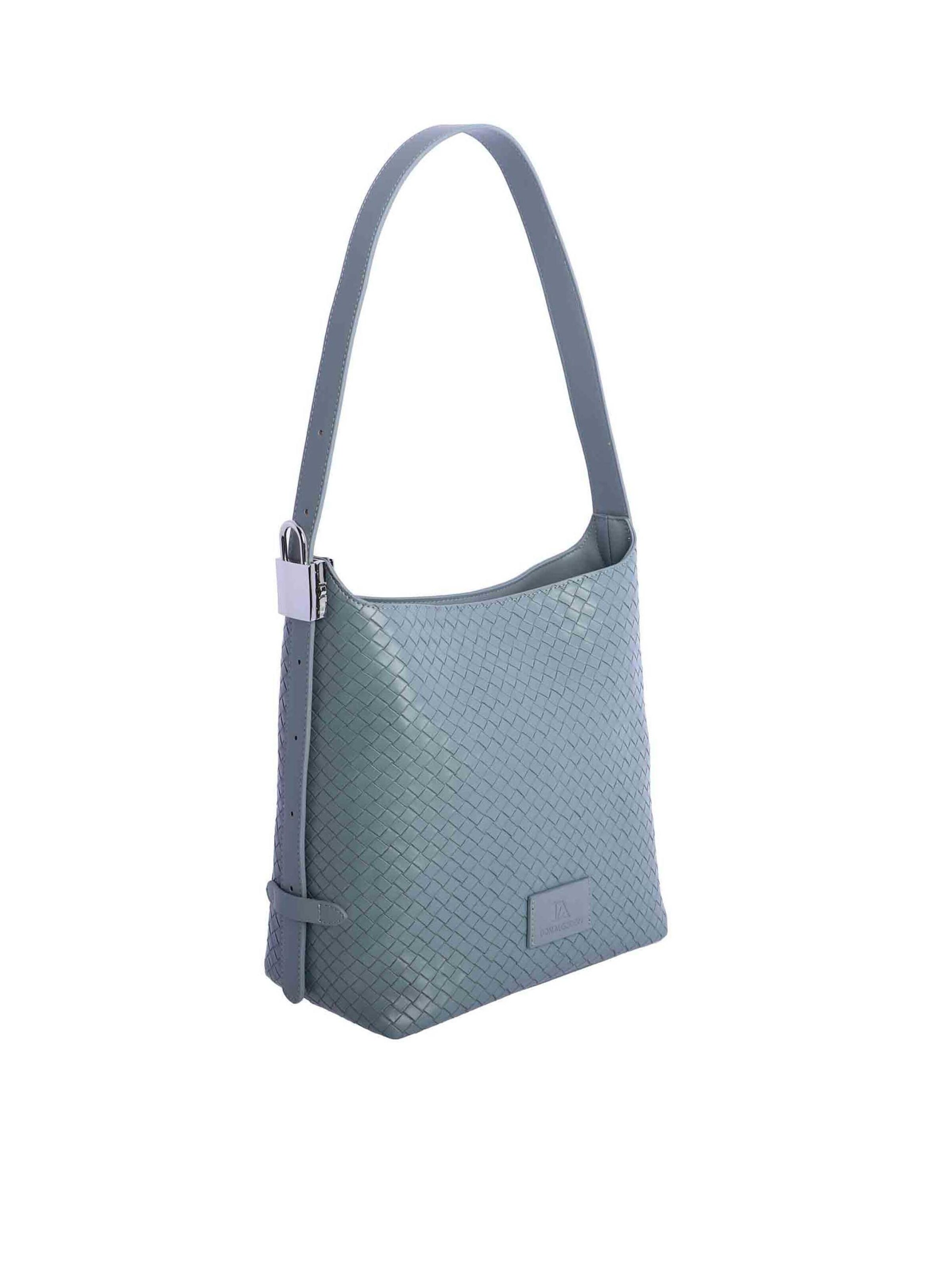 Don Algodon - Bolso de hombro 'Bolso de hombro para mujer Lipari de piel sintética con botón magnético' en azul