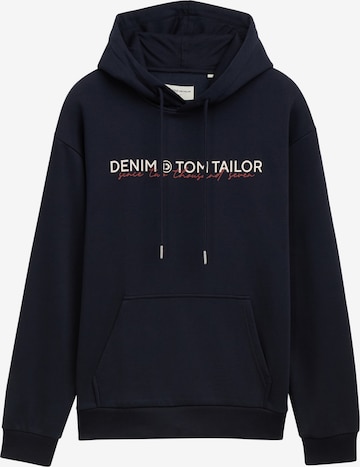 Sweat-shirt TOM TAILOR DENIM en bleu : devant