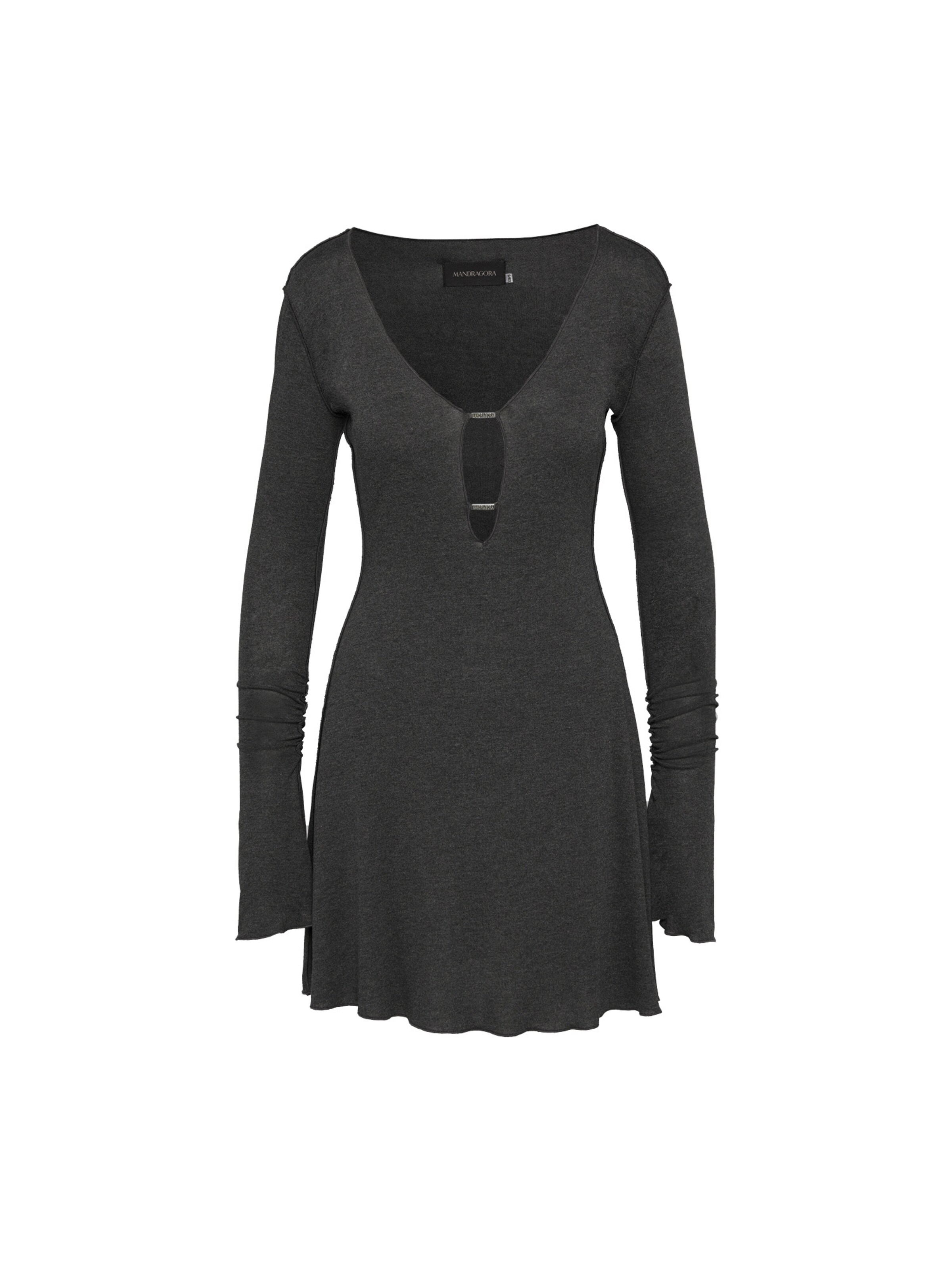 mandragora Kleid 'Chloe'‌ in Grau: Vorderseite