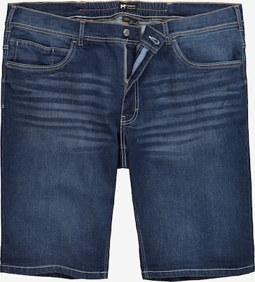 Men Plus Jeans in Blauw: voorkant