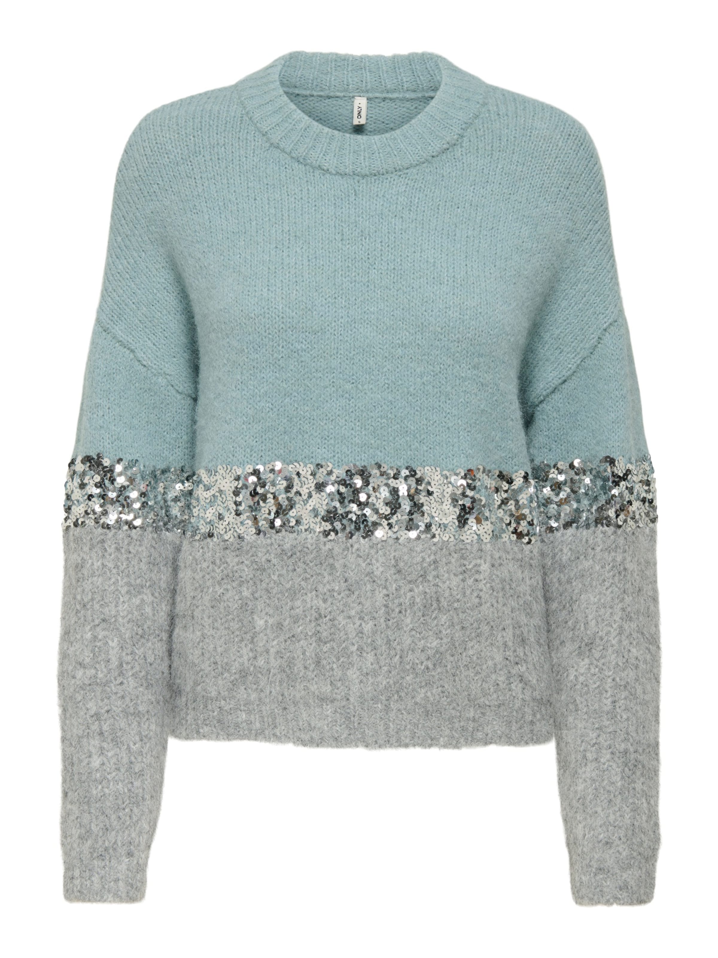 Pull-over 'ONLMAINE' ONLY en bleu : devant