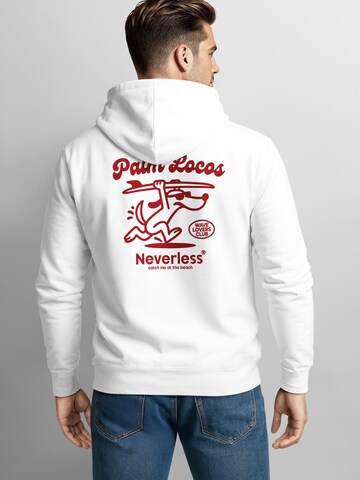 Neverless Sweatshirt 'Palm Locos' in White